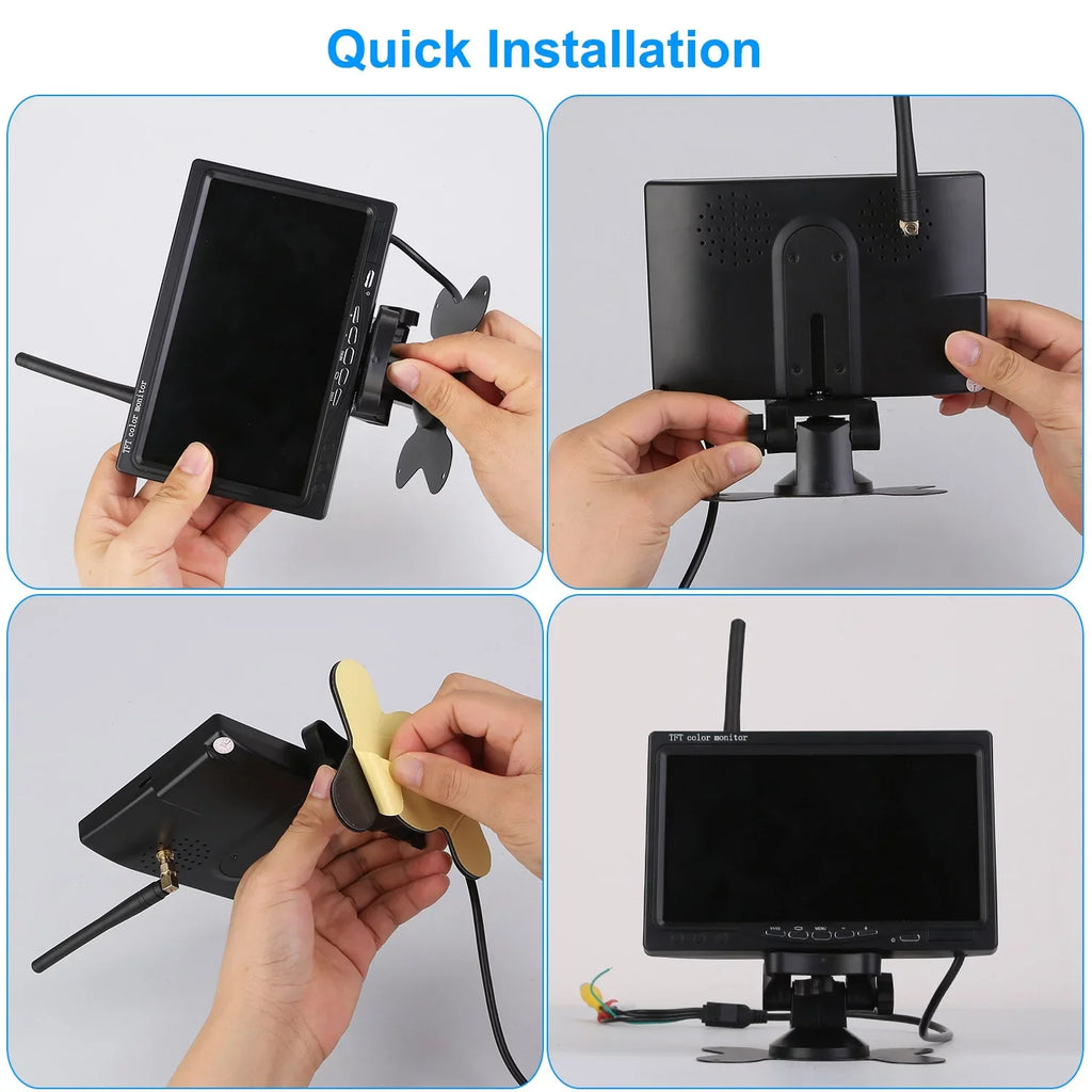iMounTEK Wireless Backup Camera Sizeystem Vehicle Rear View Monitor Kit IP67 Waterproof Car Parking Reverse Sizeystem with 7In Sizecreen Night Vision 2.4G Sizetable Sizeignal for Car Trunk Van SizeUV