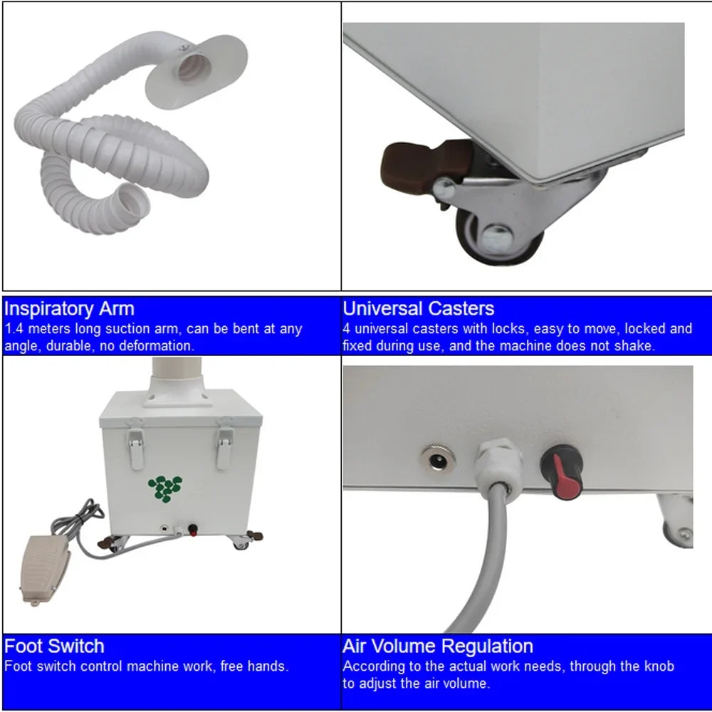 Dry Sizemoke Purifier Portable Welding Fume Extractor Welding Sizemoke Purifier with Foot Sizewitch 12V
