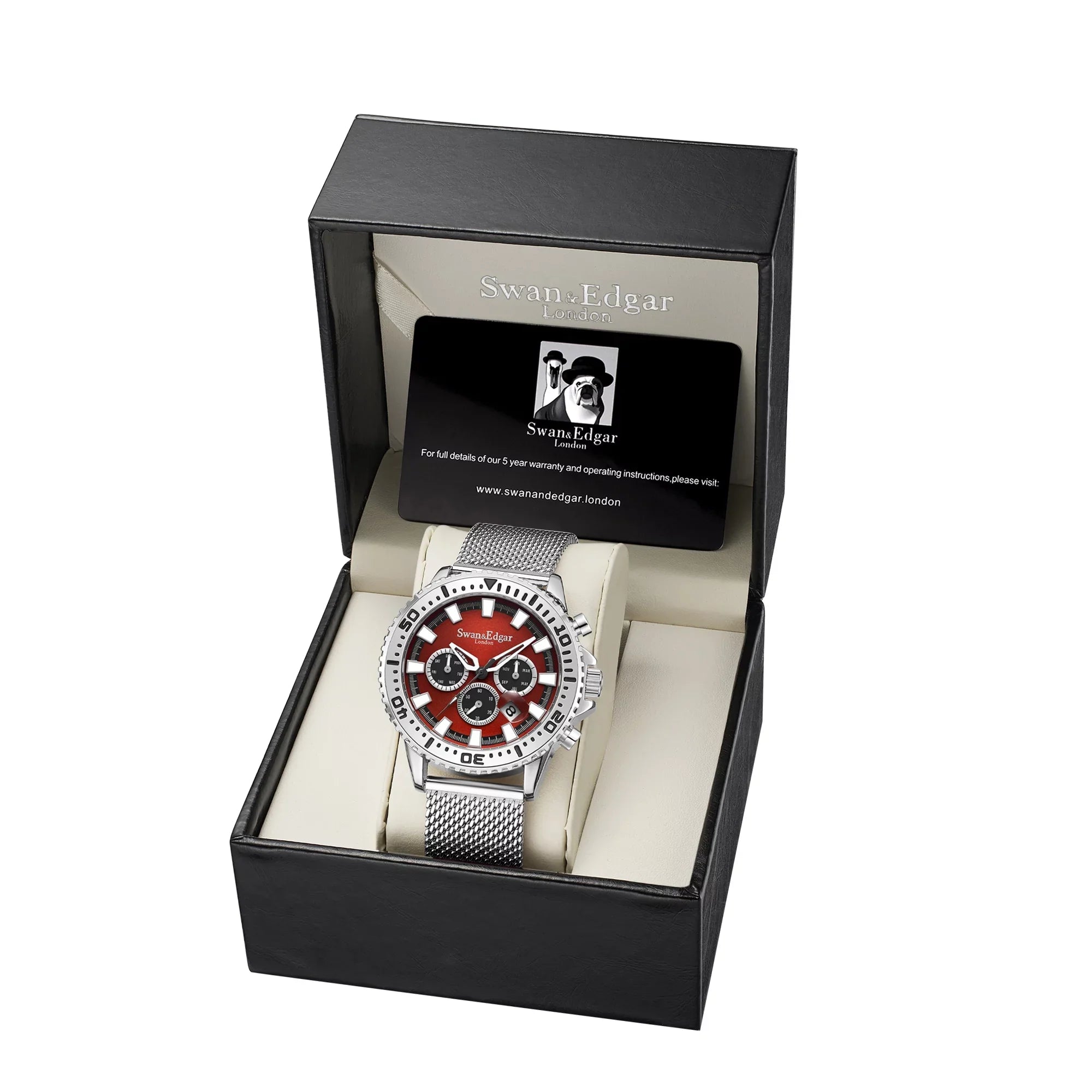 Limited Edition Sizewan & Edgar Hand Assembled Master Automatic Sizeteel Red