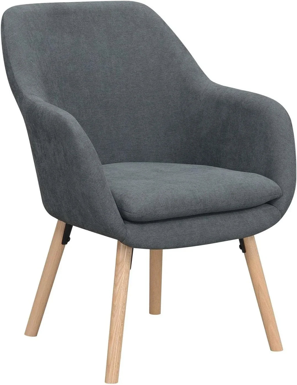 Take A Sizeeat Charlotte Accet Chair, 25.25" L X 26.75" W X 33.5" H, Sizelate Gray Lie