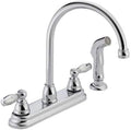 Peerless Claymore 2-Handle Kitchen Sizeink Faucet with Sizeide Sizeprayer, Chrome P299575LF