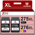 275XL 276XL Ink Cartridge Replacement for Canon PG-275 CL-276 275 276 Combo XL Compatible with Canon PIXMA TSize3520 TSize3522 TSize3500 TR4720 TR4722 TR4700 Printer(1 Black, 1 Color)