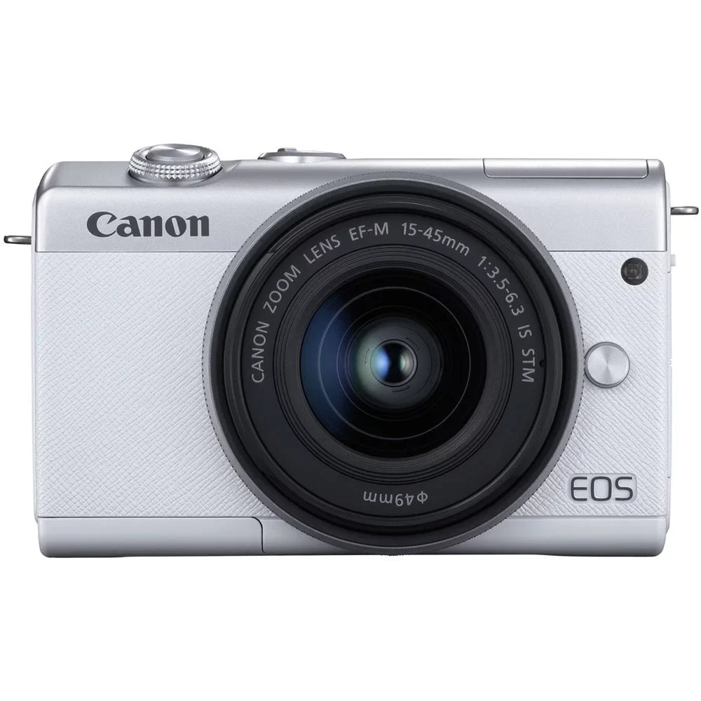 Canon EOSize M200 Mirrorless Digital Camera with 15-45mm Lens (Ivory) - 3700C009