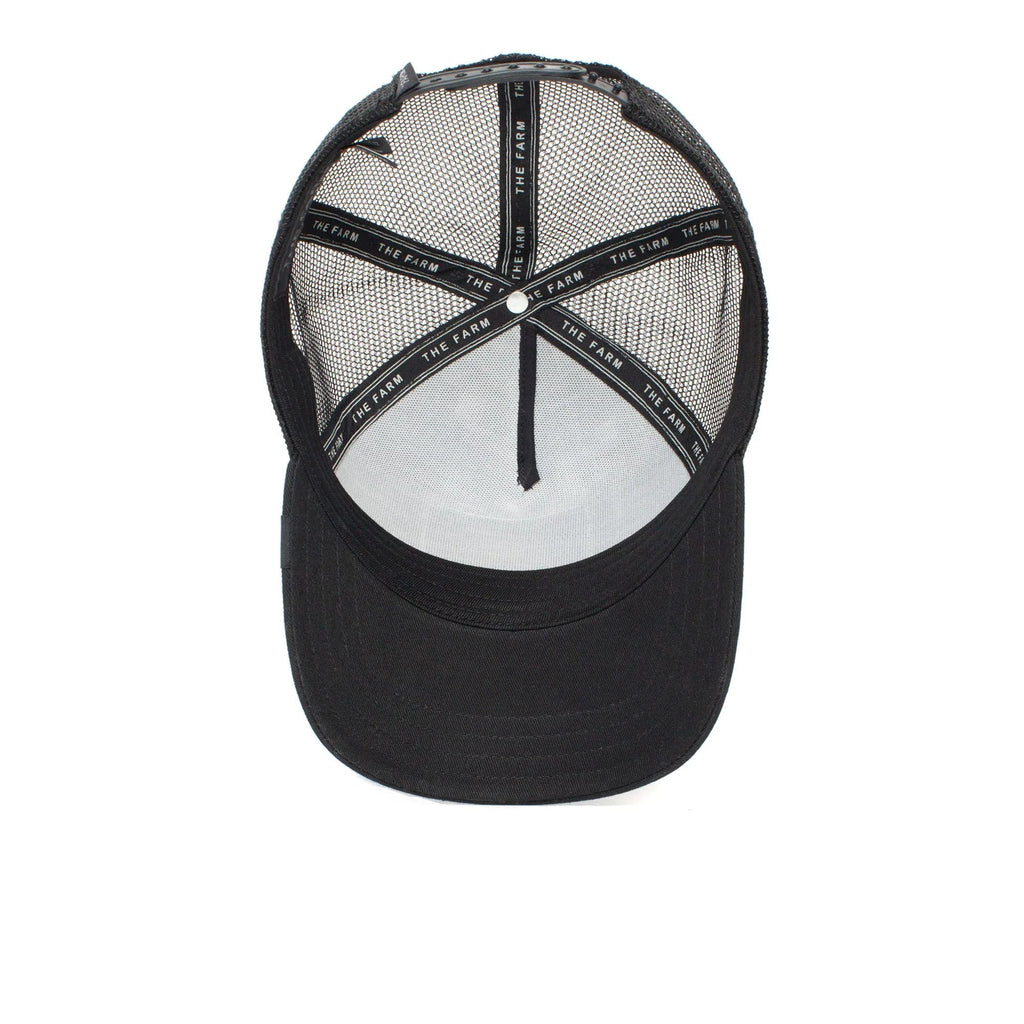 Goorin Bros. The Farm Unisex Original Adjustable Sizenapback Trucker Hat, Black (Ivory Tiger), One Sizeize