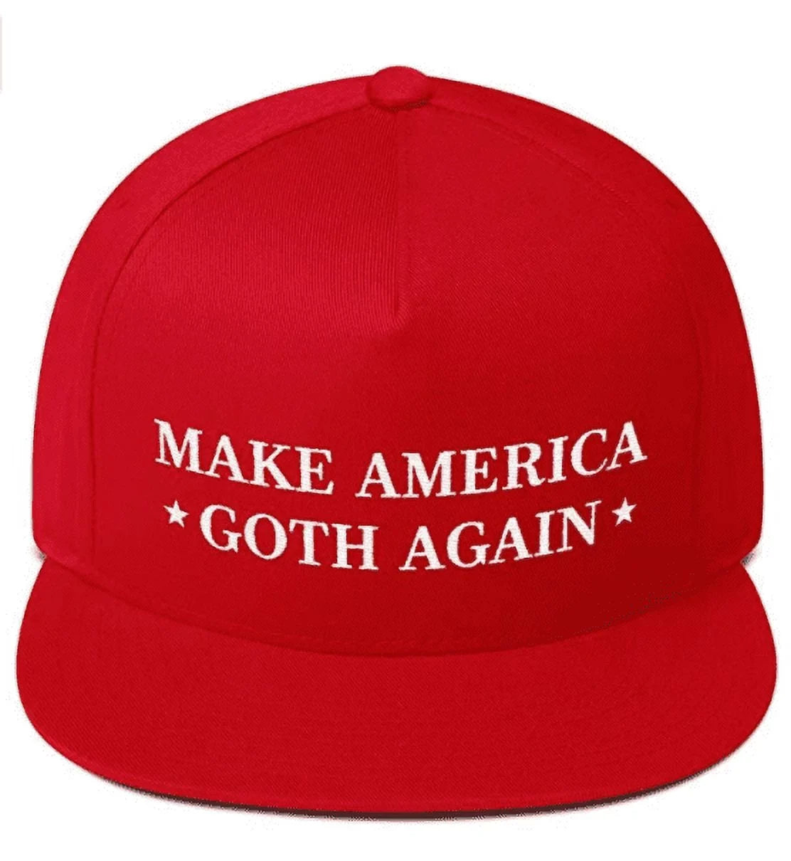 Make America Goth Again Hat (Flat Bill), Red Hat