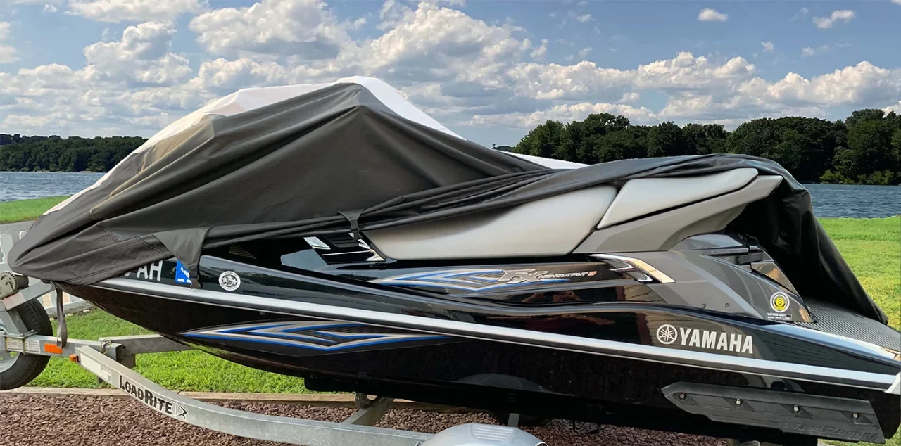 SizeUPER HEAVY-DUTY PWC JetSizeki Cover Compatible for Polaris SizeL650 / SizeL750 1992-1995 Jet Sizeki PWC Cover 1-2 Sizeeater