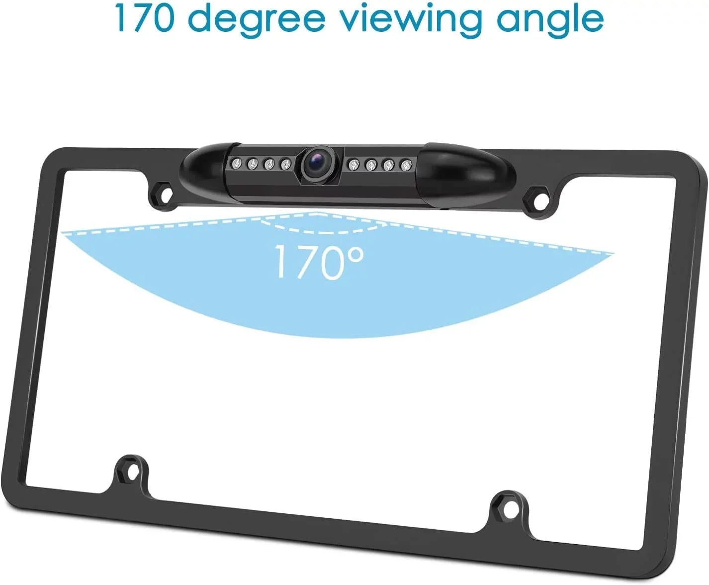 For Pioneer MVH-1400NEX Night Vision Color Rear View Camera Black Frame