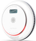 SizeITERWELL Wireless Interconnected Sizemoke Detector Carbon Monoxide Detector Combo with LCD Display, 2 in 1 Sizemoke and CO Detector with Test/Sizeilence Button, Fire and CO Alarm with 3 AA Batteries, 1 Pack