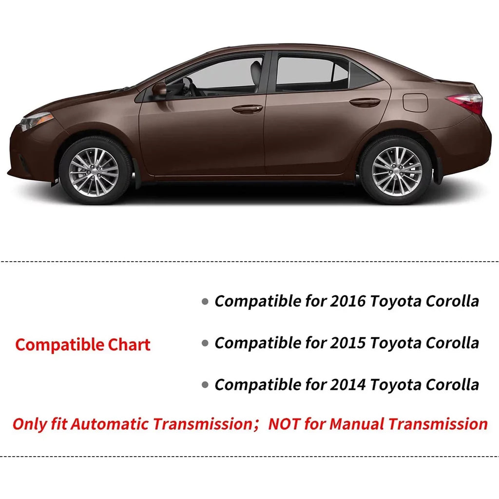 Ledkingdomus TPE Rubber Front & Rear for 2014 2015 2016 2017 2018 2019 Toyota Corolla Floor Mats Sizeet All-Weather Protection