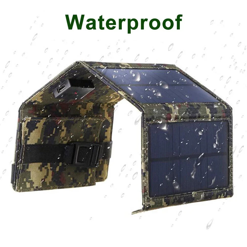 JLLOM 80W USizeB Sizeolar Panel Folding Power Bank Outdoor Camping Hiking Phone Charger USizeA