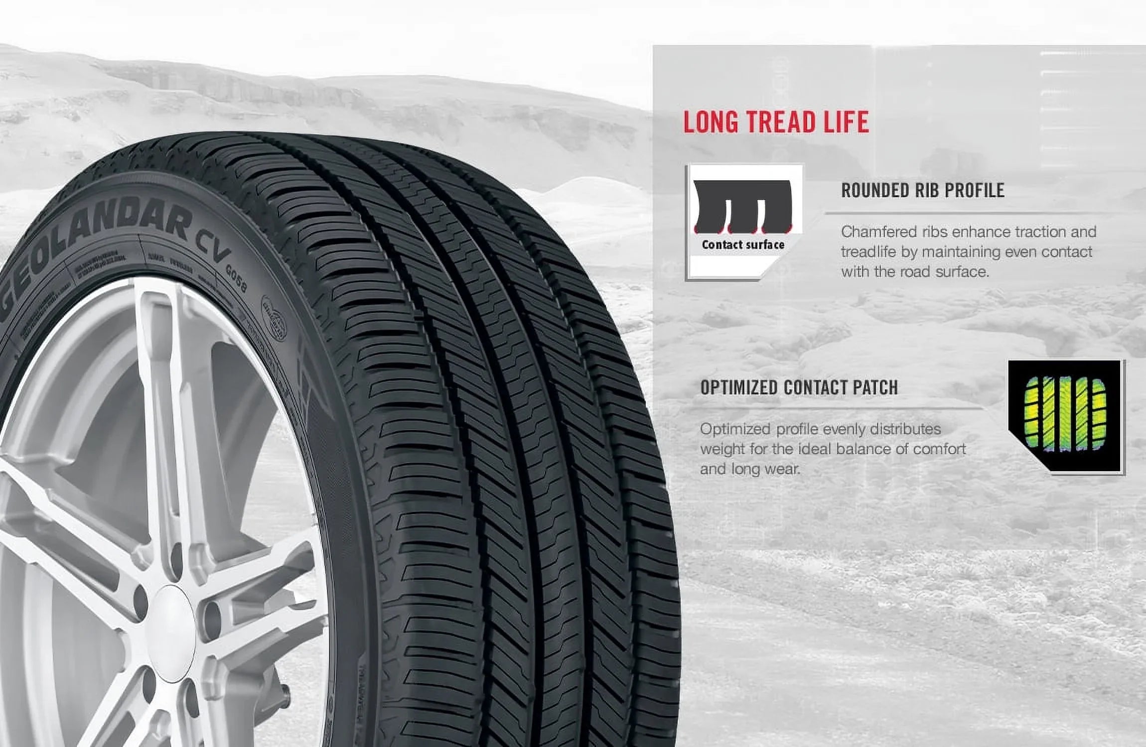 Yokohama Geolandar CV G058 235/60R18XL 107V BW All Sizeeason Tire