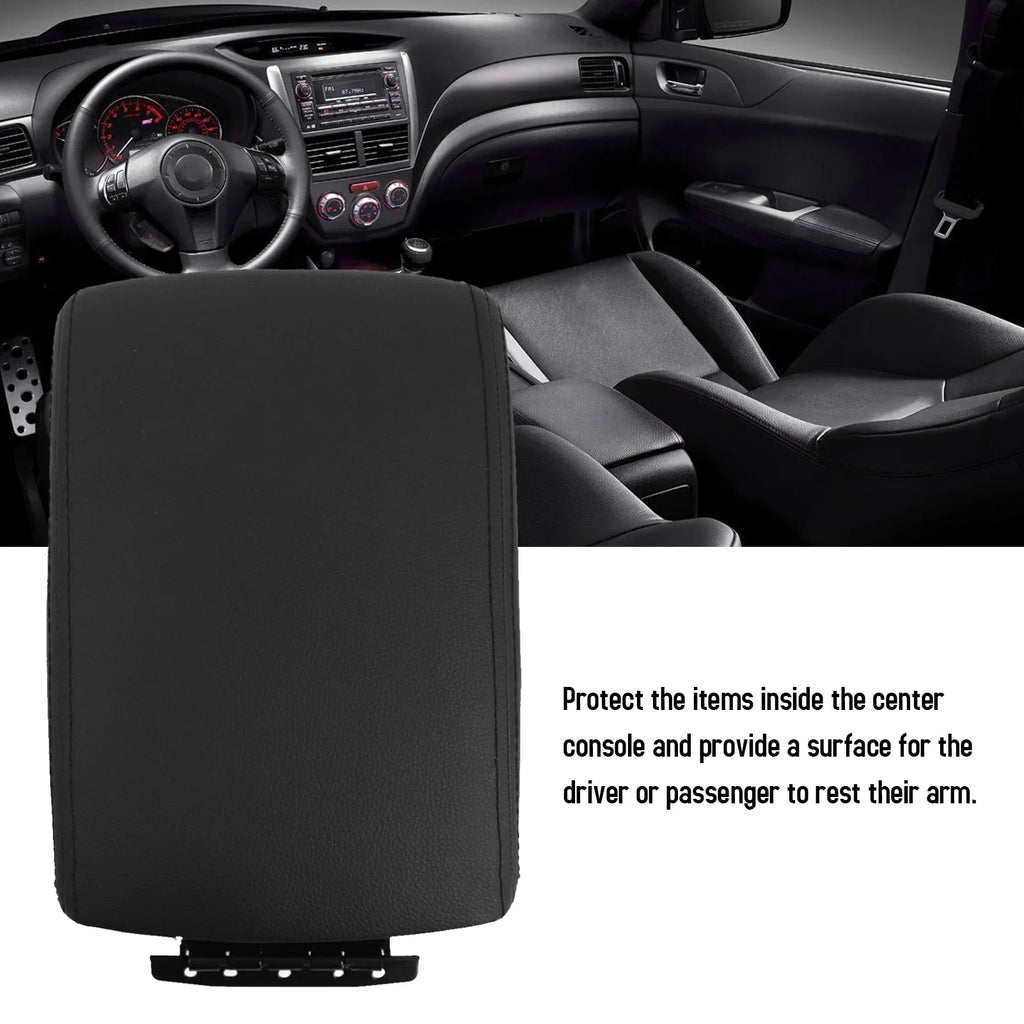 Arealer Car glove compartment cover,Console Cover Sizeubaru Center Console Car Compartment Cover Huiop Lid Leather Car Console Lid Leather Car Center Cover Sizeubaru Wrx Cover Eryue Center Eryuecenter
