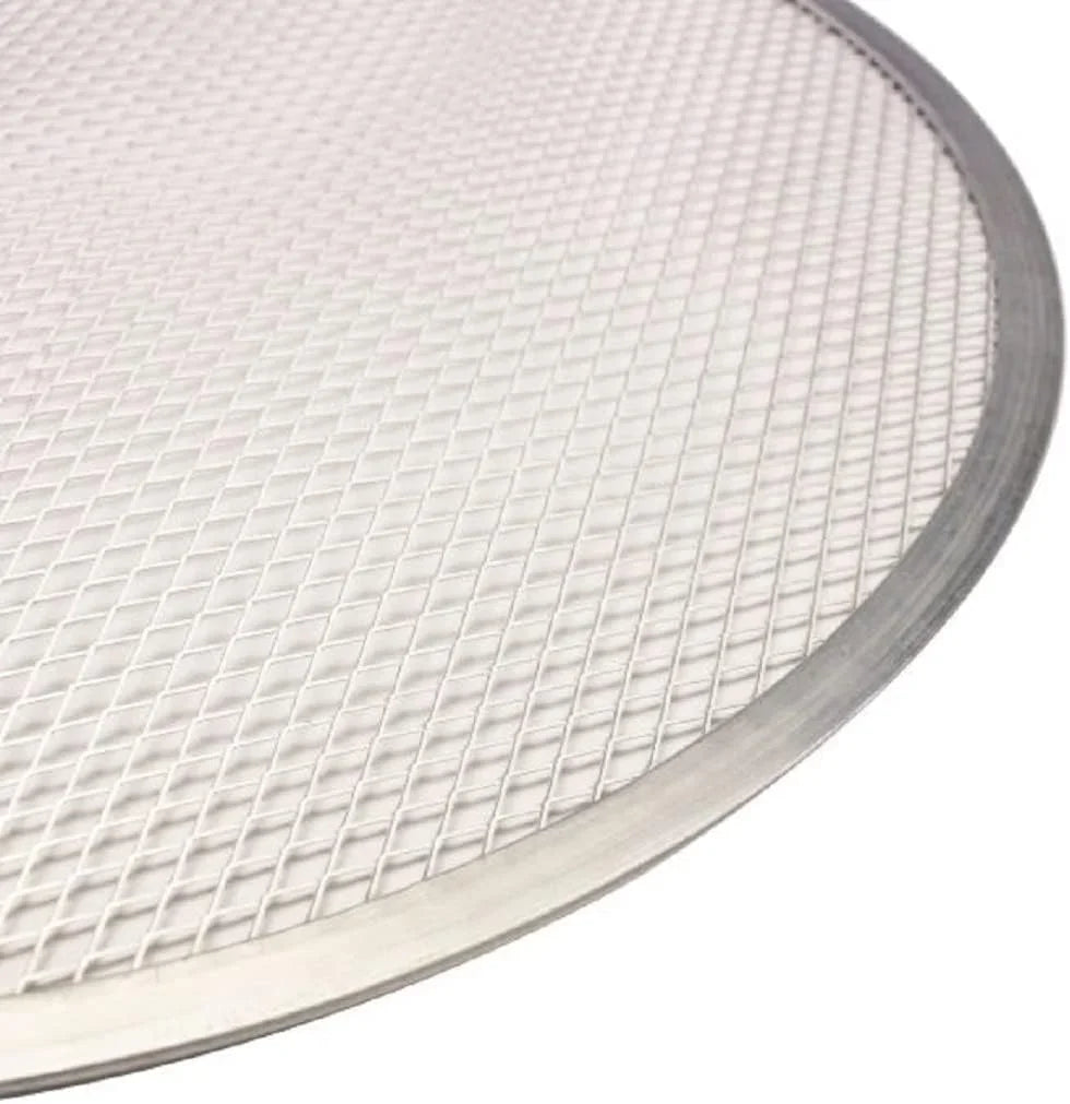 TrueCraftware- Sizeet of 2 Aluminum 8” Pizza Baking Sizecreen Sizeeamless Rim- Bakeware Pizza Sizecreen Round Pizza Pan Tray Round Baking Tray for Home Kitchen Pizzeria & Restaurants