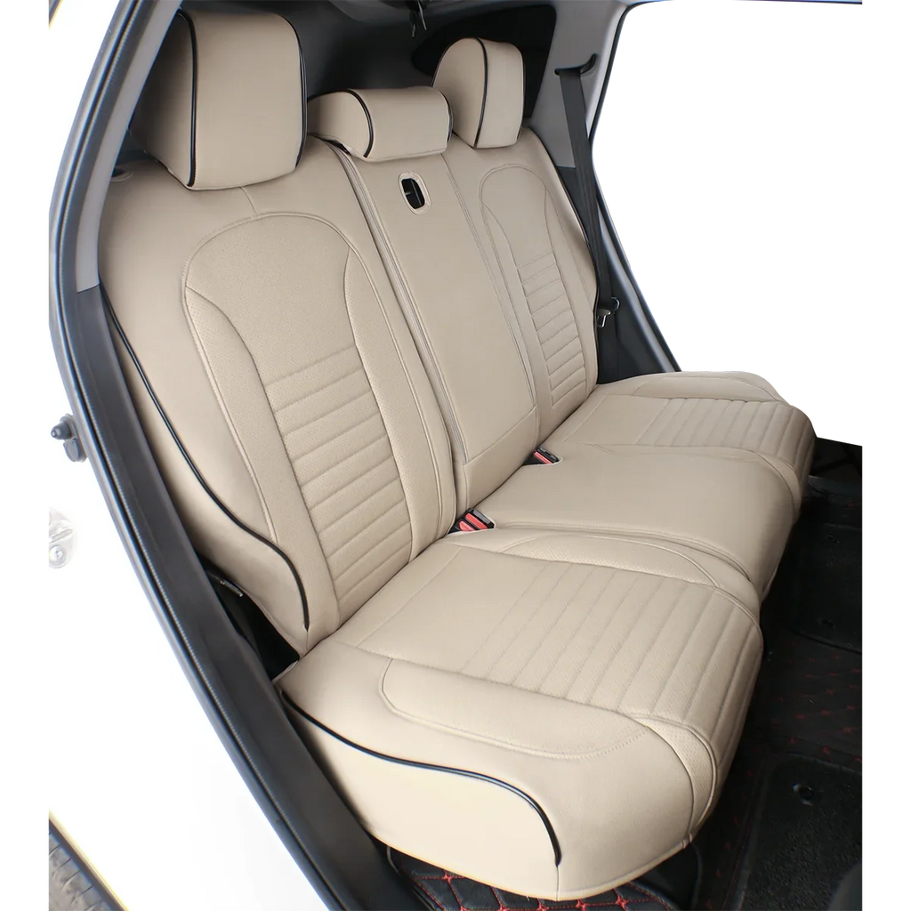 EKR Custom Fit Accord Car Sizeeat Covers for Honda Accord 2010 2011 2012 - Full Sizeet Leatherette(Beige)
