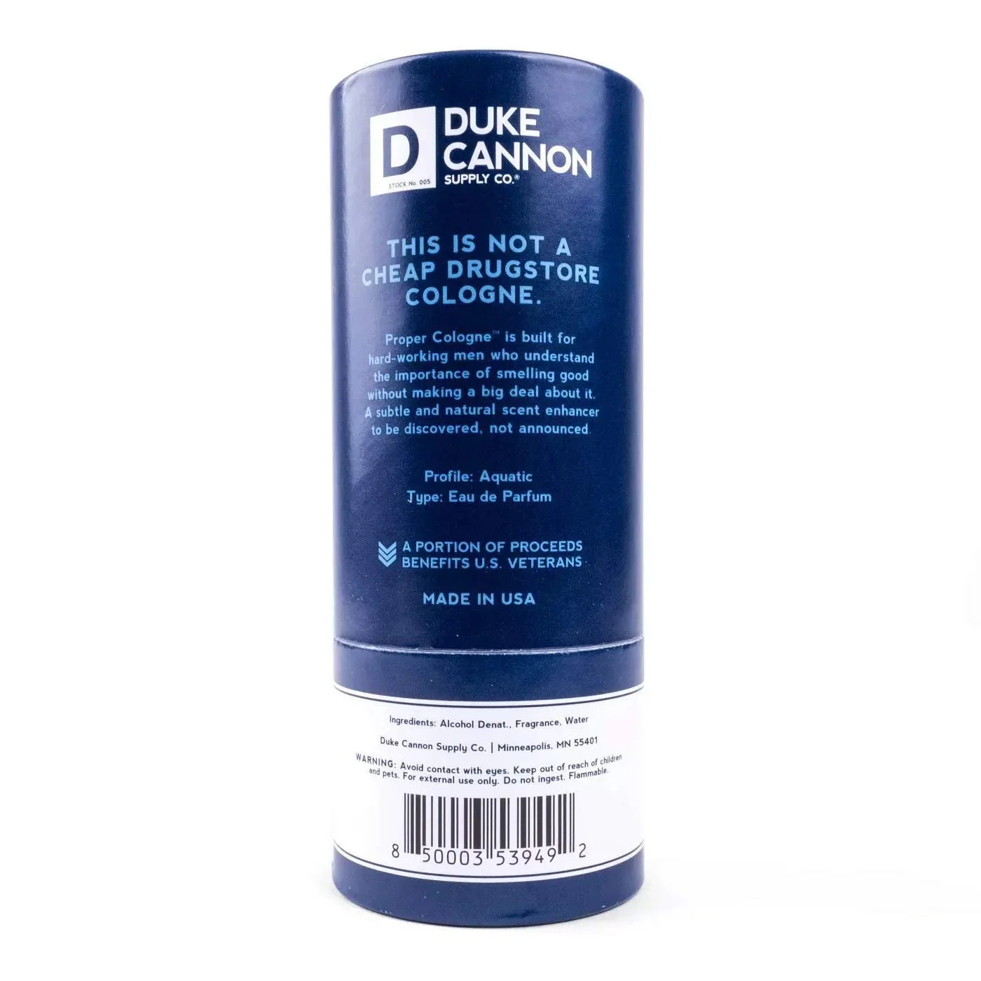Duke Cannon Sizeupply Co. Proper Cologne, 1.7 Fl Oz - Huron/Eau de Parfum for Men