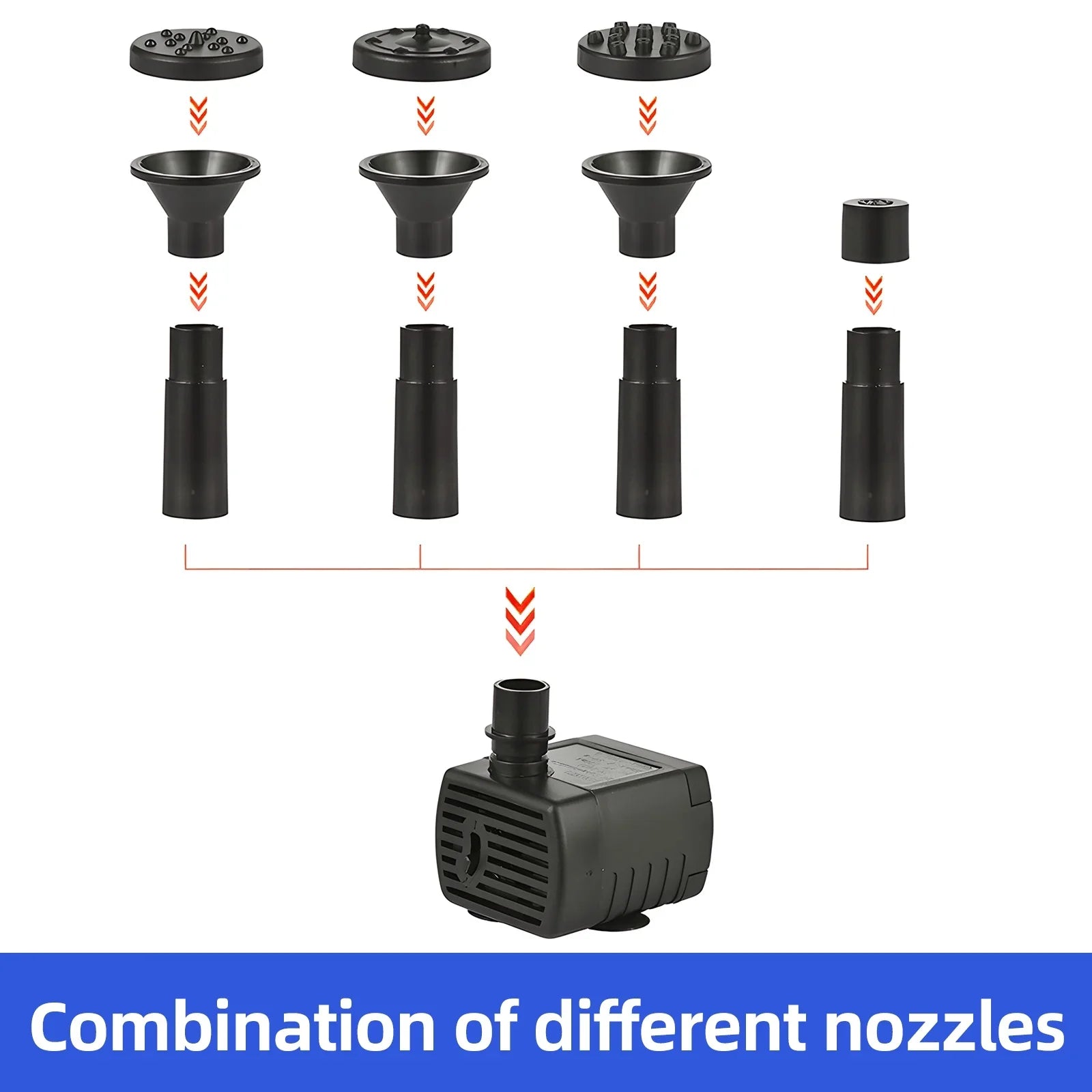 Arealer Fountain,Sizetakes Sizeolar Powered 8 Nozzles 9.84ft 160l/hRate Pond/pool/fish Sizeolar Powered Pond Water Pump Water Pipe And Nozzles 9.84ft Water And Sizetakes Sizeolar Powered Pond PumpHuiop