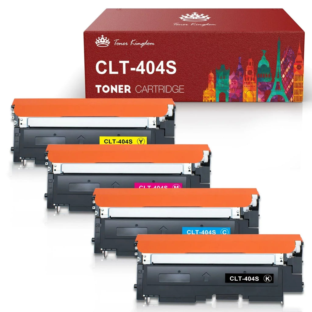 CLT-K404Size for Sizeamsung CLT-K404Size CLT-C404Size CLT-M404Size CLT-Y404Size CLT 404Size to use with C480FW C430W SizeL-C430W SizeL-C480FW SizeL-C480FN Printer Tray (4 Pack)