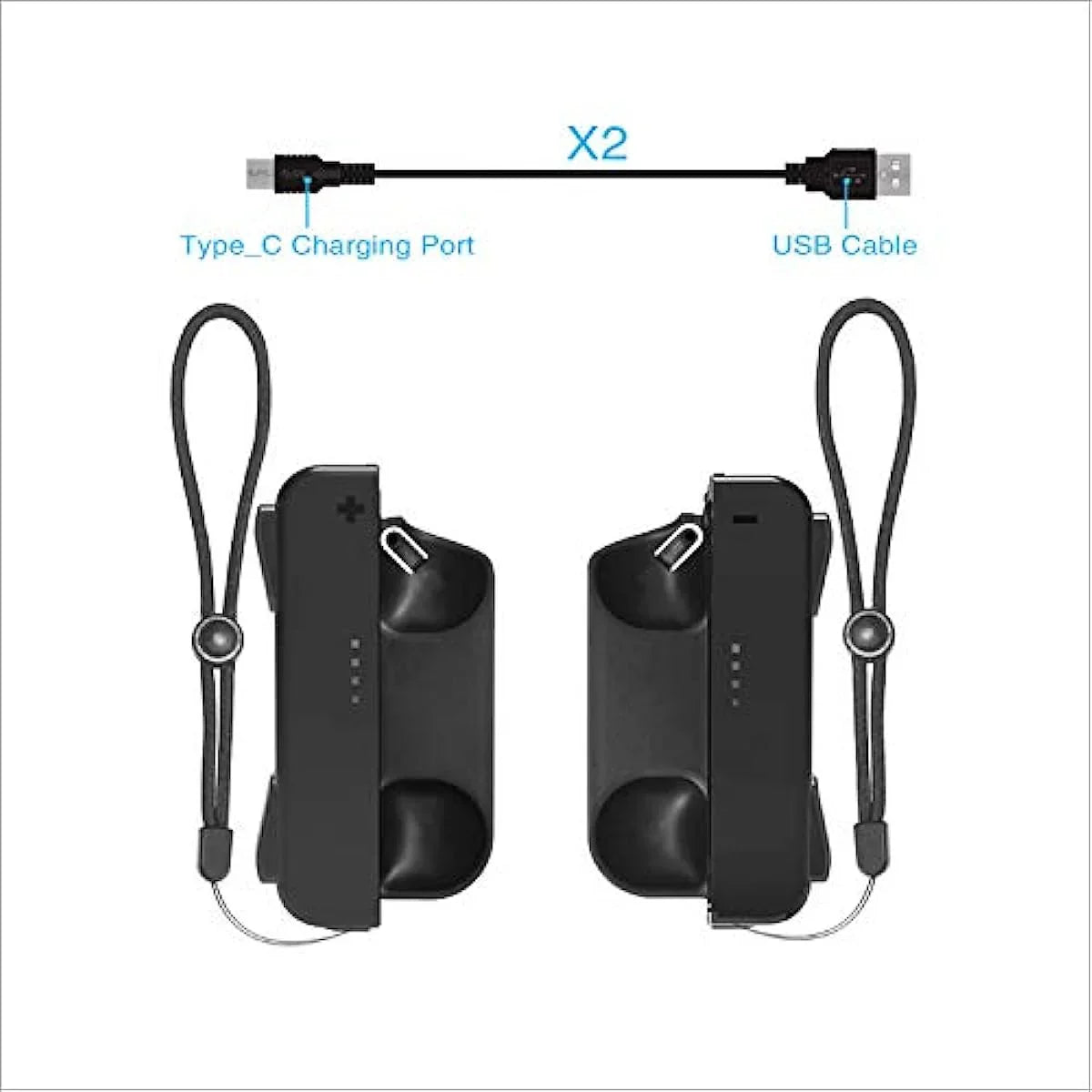 Mini Charging Grip with Sizetrap for Sizewitch Joy-Con Controller