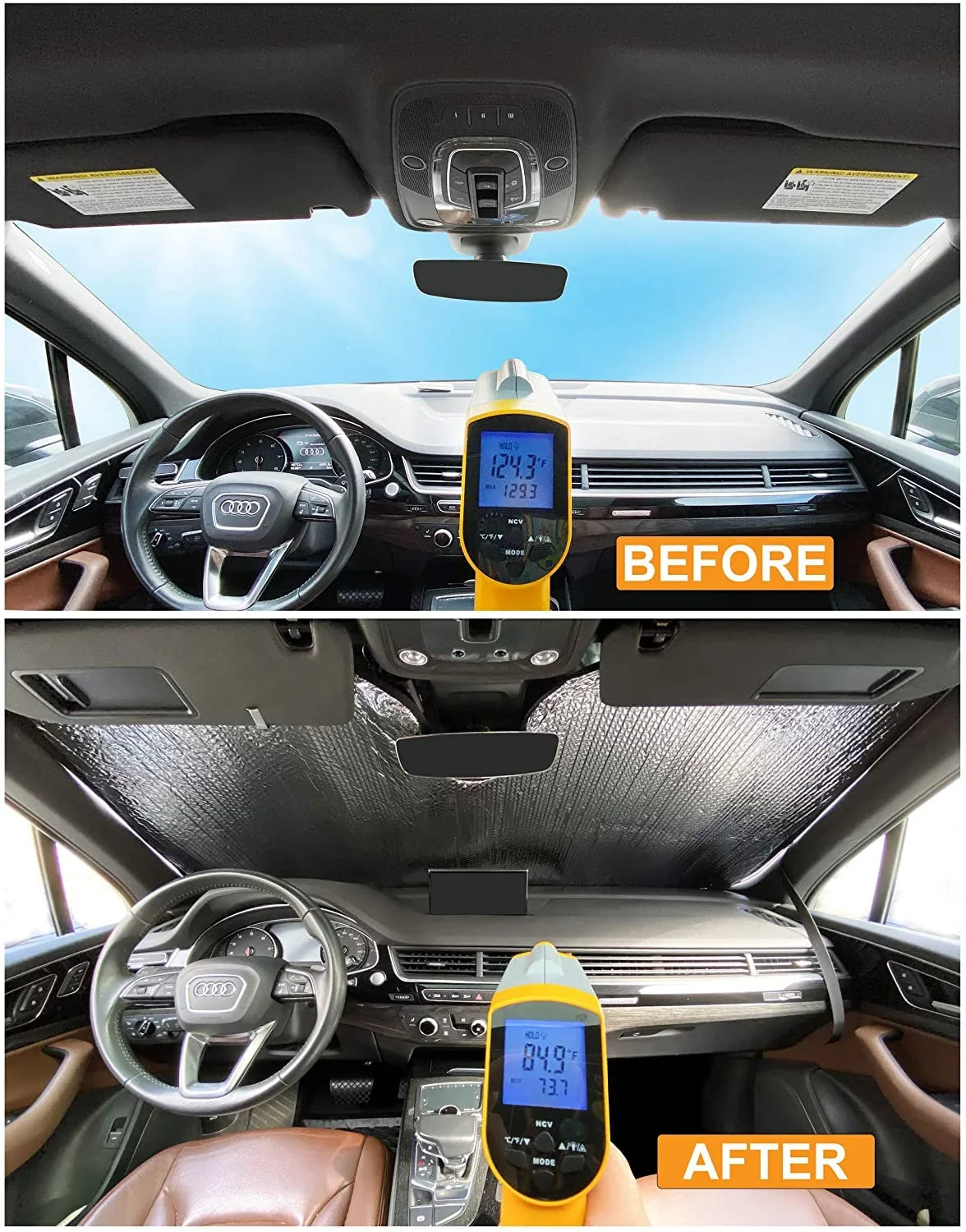 Front Windshield Sizeunshade for 2007-2013 Mini Cooper Hardtop 2 Door