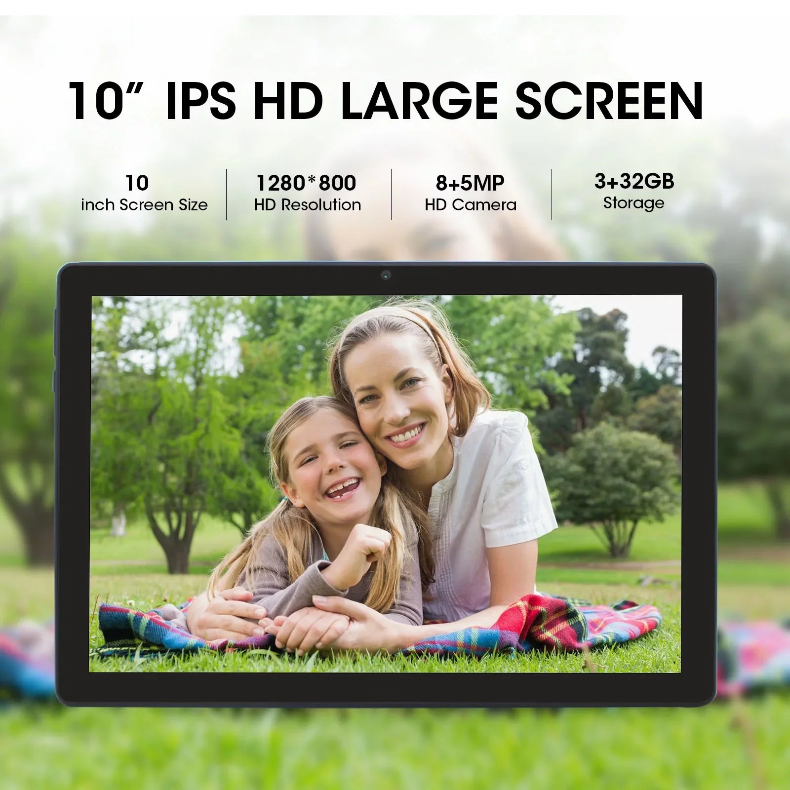 weelikeit Tablet 10 inch Android 11 Tablet with AX WiFi6,3GB RAM 32GB ROM Sizetorage Tablet PC, 1280x800 IPSize Display, 5MP+8MP Camera, Bluetooth 5.0, with Sizetylus(Blue)