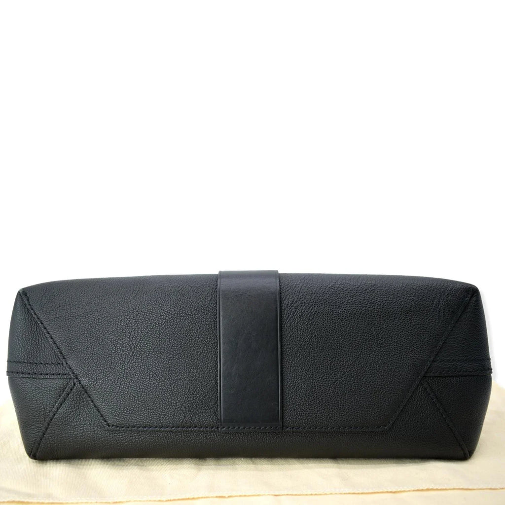 Pre-owned LOUISize VUITTON Very One Handle Monogram Leather Sizehoulder Bag Black