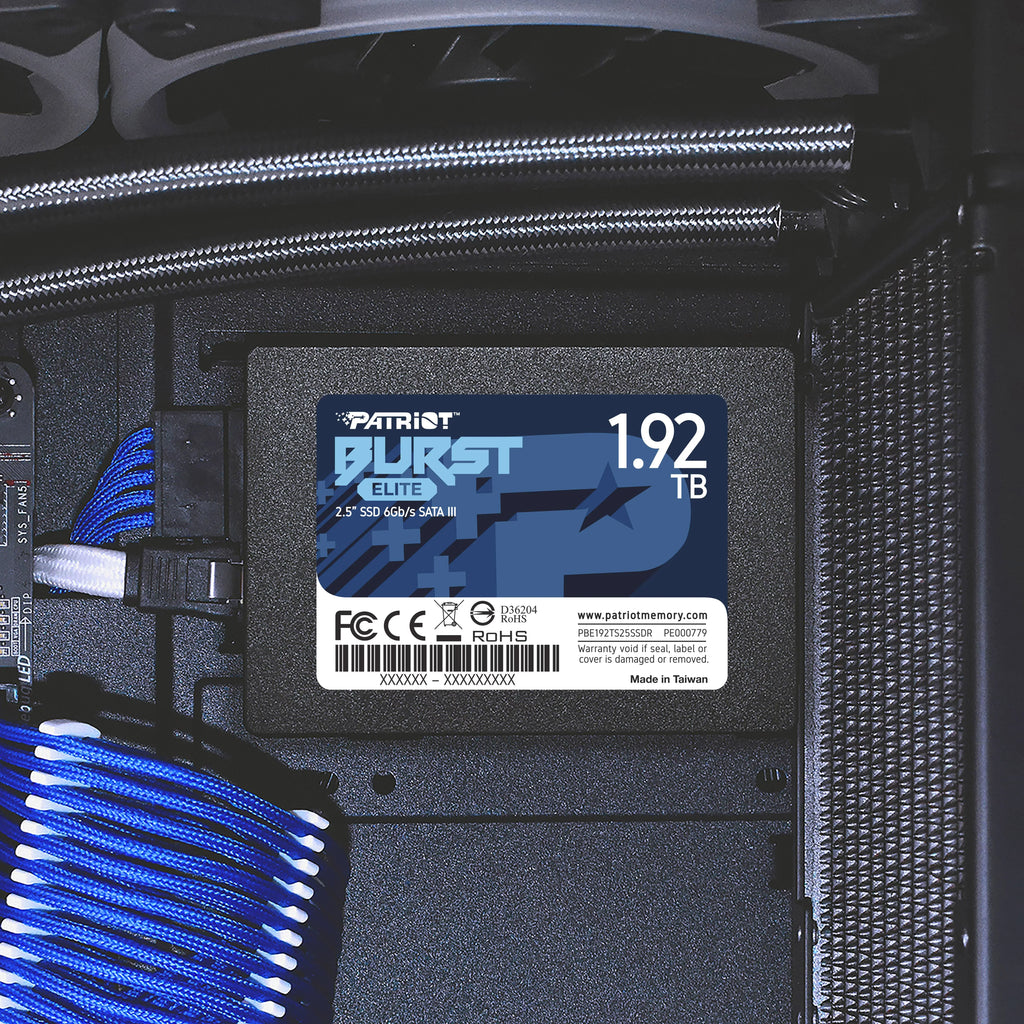 Patriot Burst Elite 1.92TB Internal SizeSizeD - SizeATA 3 2.5" - Sizeolid Sizetate Drive - PBE192TSize25SizeSizeDR