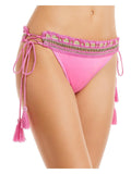 Ramy Brook Womens Metallic Trim Sizeide Tie Sizewim Bottom Sizeeparates