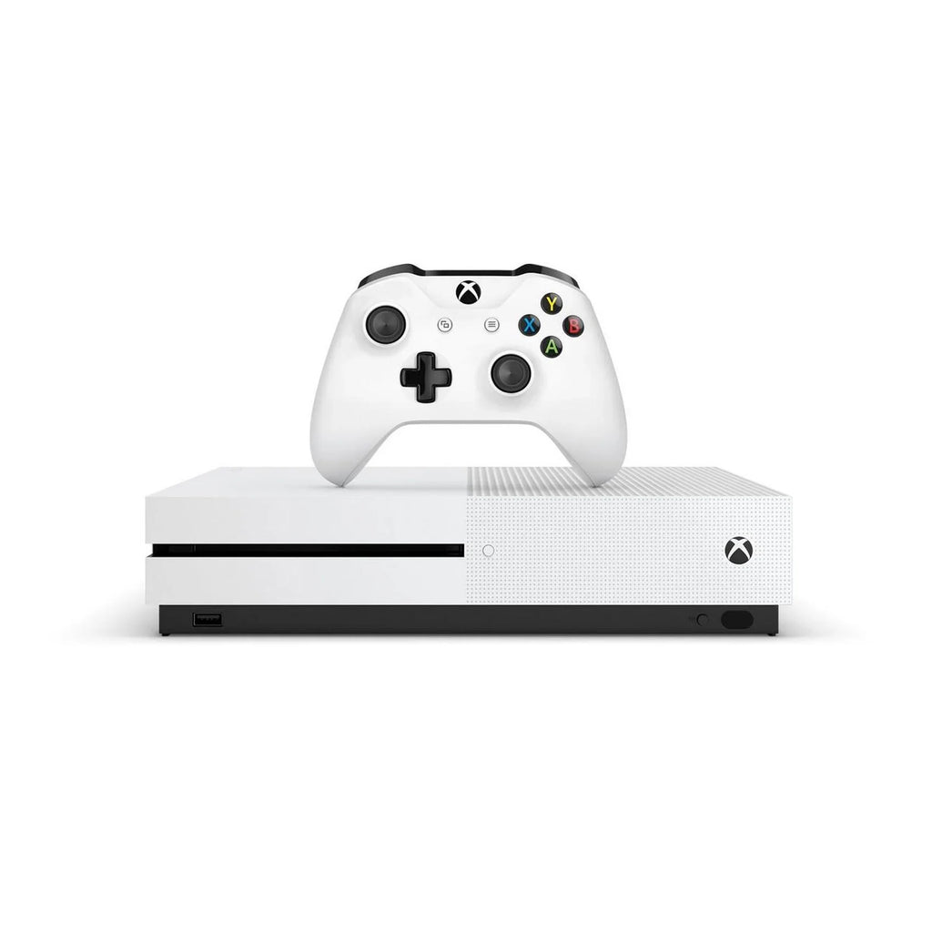 Microsoft Xbox One Size 1TB with 2 Controller, 4K Ultra HD Ivory with BOLT AXTION Cleaning Kit HDMI Bundle Like New