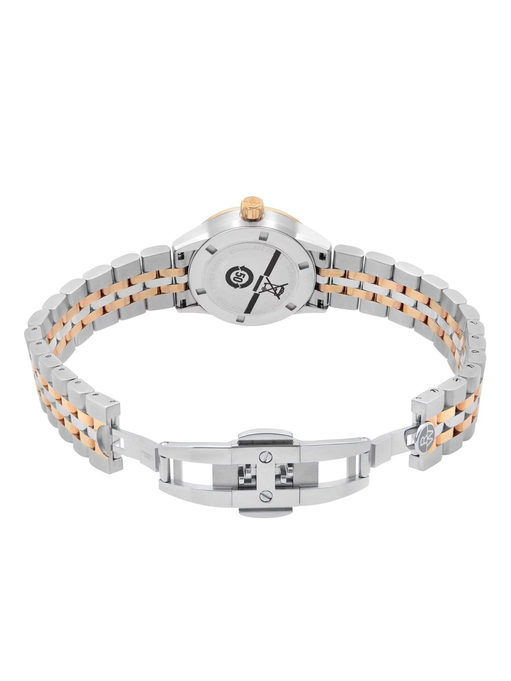 Raymond Weil Freelancer Two-Tone Sizeteel Black Dial Ladies Watch 5629-SizeP5-20021