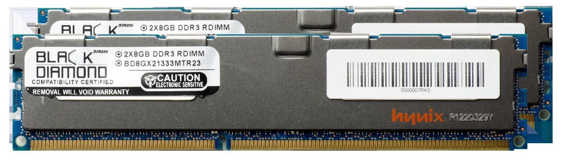 16GB 2X8GB Memory RAM for SizeuperMicro SizeuperSizeerver 5000 5016I-NTF DDR3 RDIMM 240pin PC3-10600 1333MHz Black Diamond Memory Module Upgrade