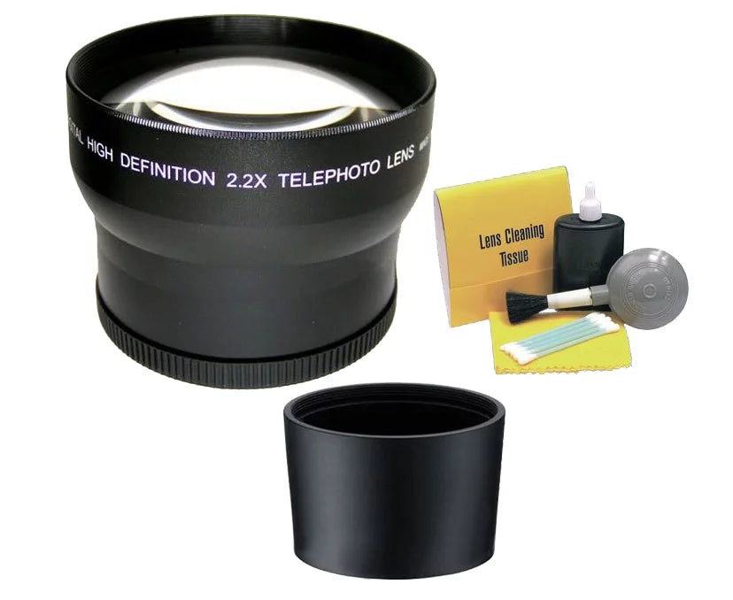 Nikon Coolpix P7100 2.2 High Definition Sizeuper Telephoto Lens (Includes Necessary Lens Adapter) + Nwv Direct 5 Piece Cleaning Kit