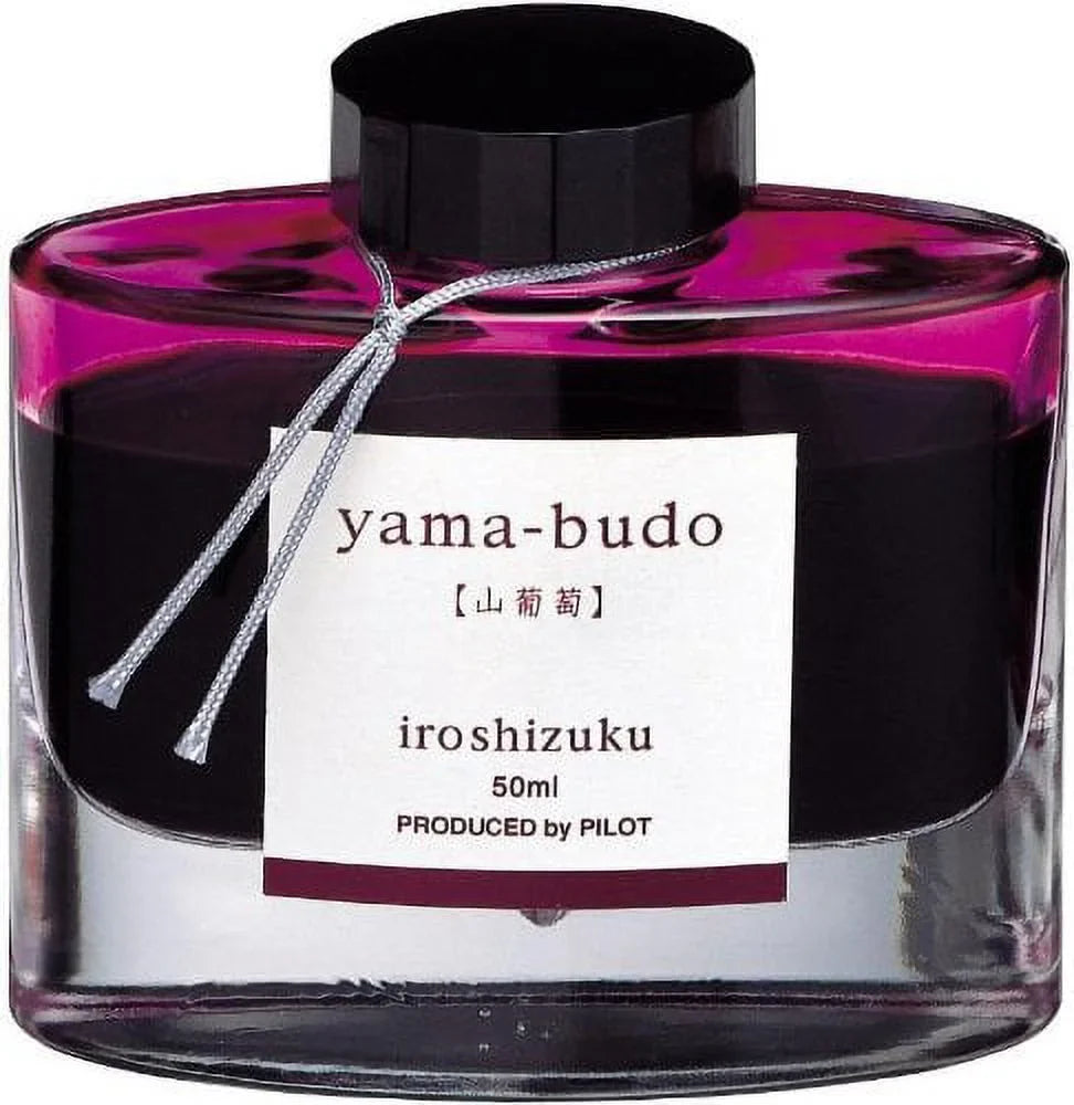 Pilot Iroshizuku Bottled Fountain Pen Ink, Yama-Budo, Crimson Glory Vine, Purple Red (69217)