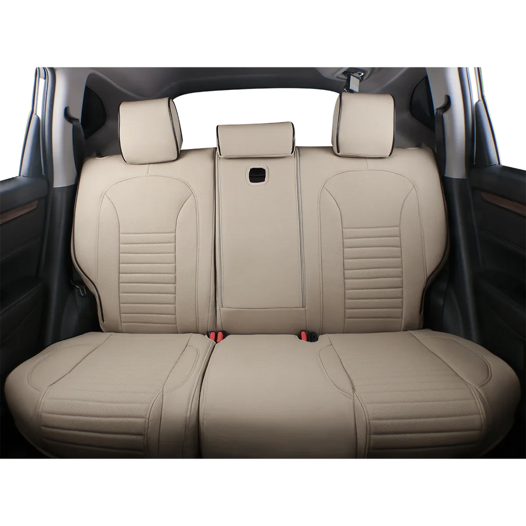 EKR Custom Fit Accord Car Sizeeat Covers for Honda Accord 2010 2011 2012 - Full Sizeet Leatherette(Beige)