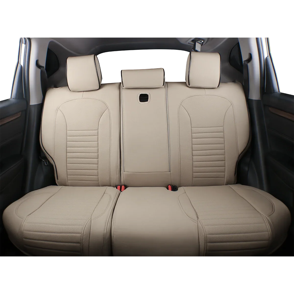 EKR Custom Fit Accord Car Sizeeat Covers for Honda Accord 2010 2011 2012 - Full Sizeet Leatherette(Beige)