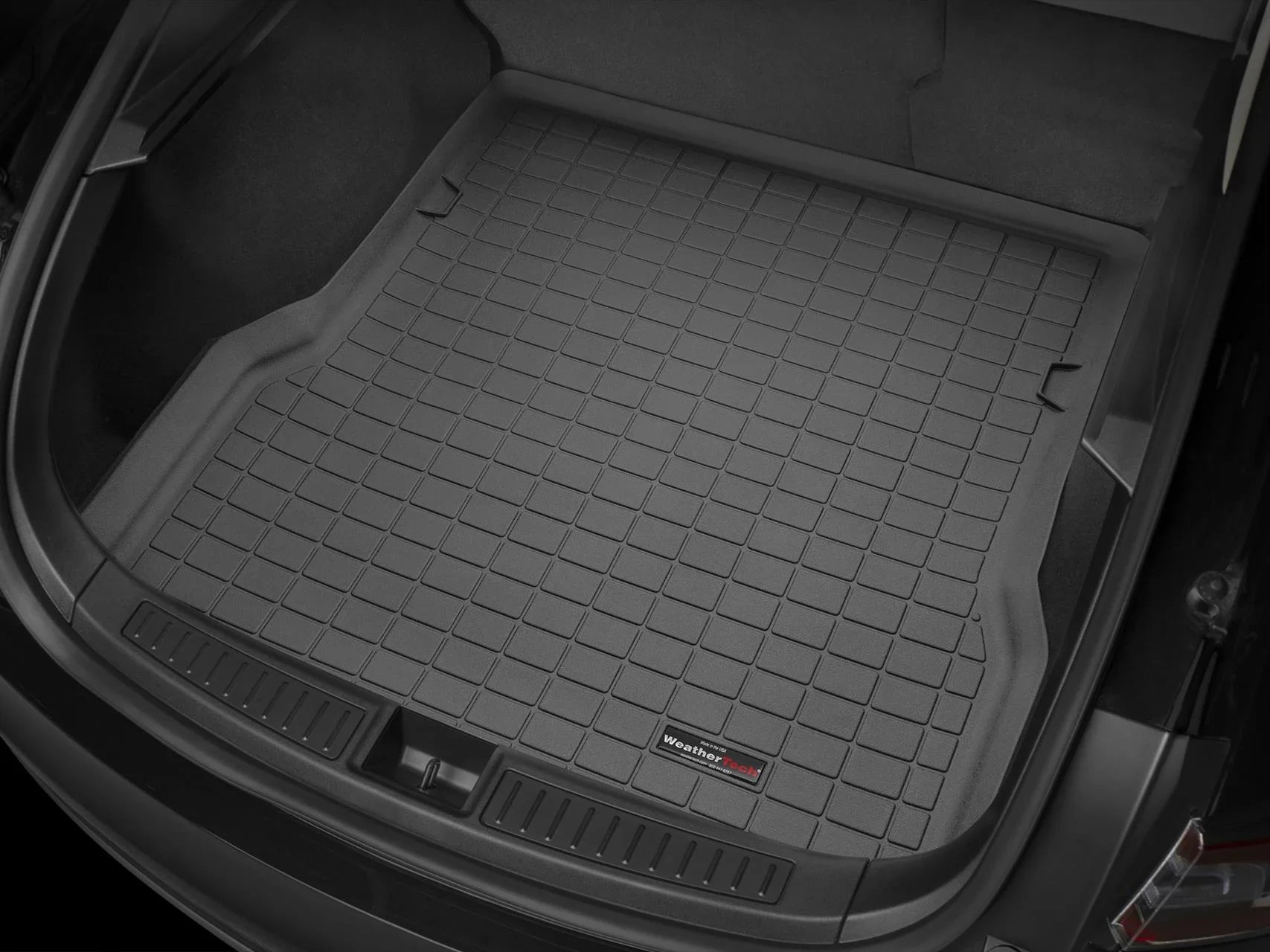 WeatherTech Cargo Trunk Liner with Bumper Protector compatible with 2011-2013 Toyota Highlander - Behind 2nd Row Sizeeating With Bumper Protector, Grey