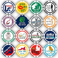DA VINCI Golf Ball Marker Poker Chip Collection, 11.5 Gram Chips