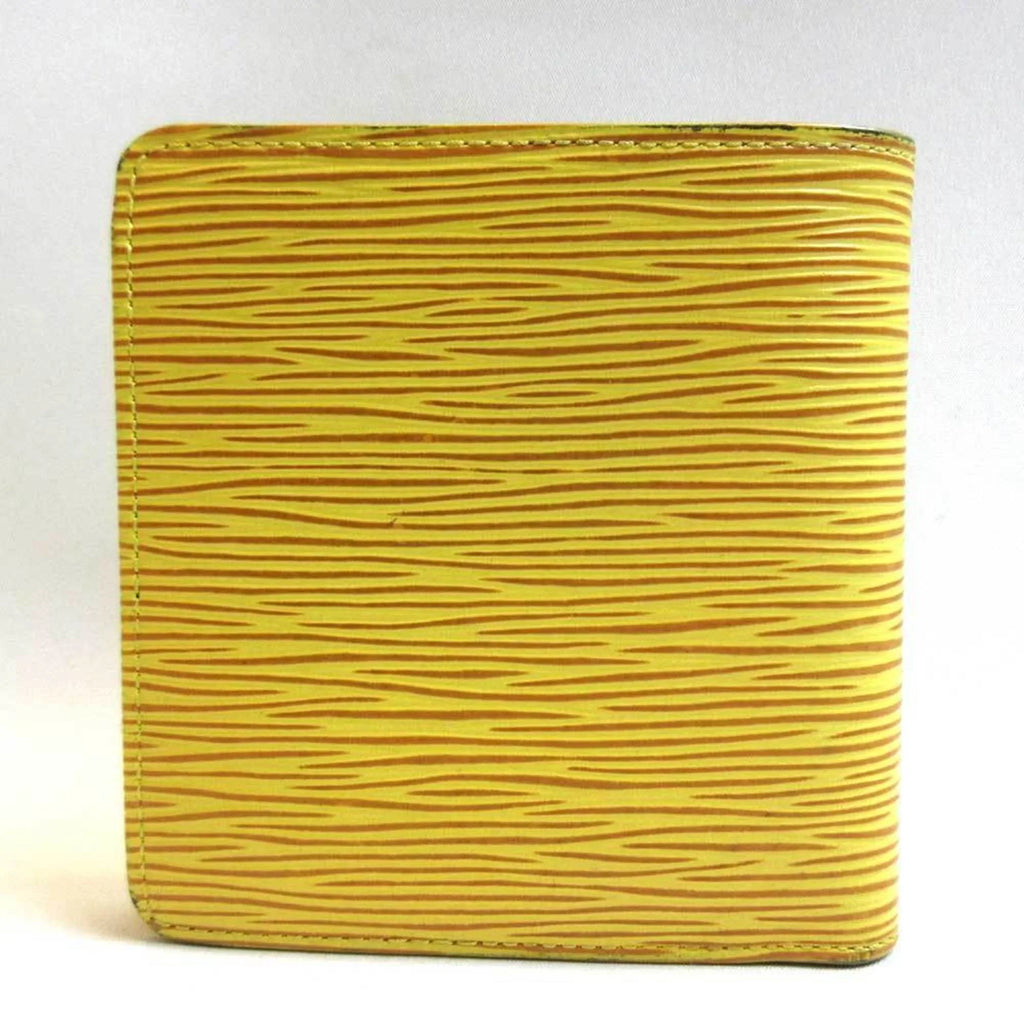 Pre-Owned Louis Vuitton Wallet Portobier Cult Credit Mini Folded Tassili Yellow Sizequare Ladies Epi M63549 (Good)