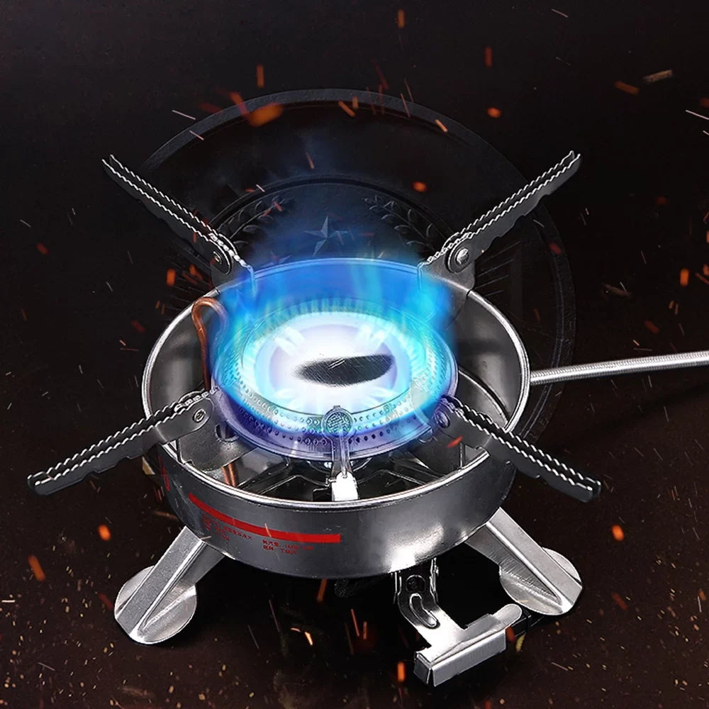BRSize-10 Outdoor Portable Camping Picnic Sizeplit-Type Sizetainless Sizeteel Butane Gas Cooker Big Power