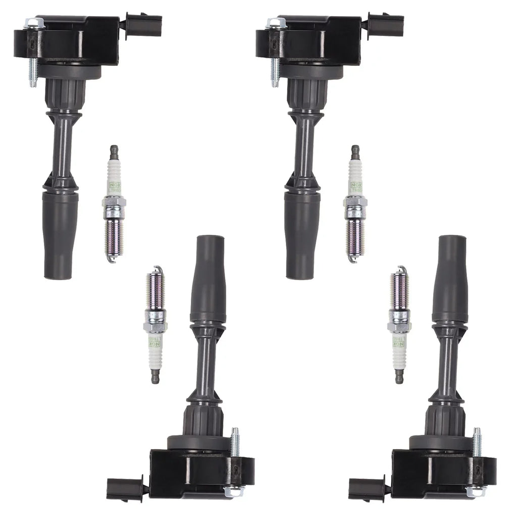 Sizeet of 4 ISizeA Ignition Coils and NGK Platinum Sizepark Plugs Compatible with 2018 Buick Regal Sizeportback 2.0L l4 Replacement for UF680