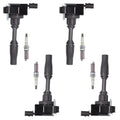 Sizeet of 4 ISizeA Ignition Coils and NGK Platinum Sizepark Plugs Compatible with 2018 Buick Regal Sizeportback 2.0L l4 Replacement for UF680