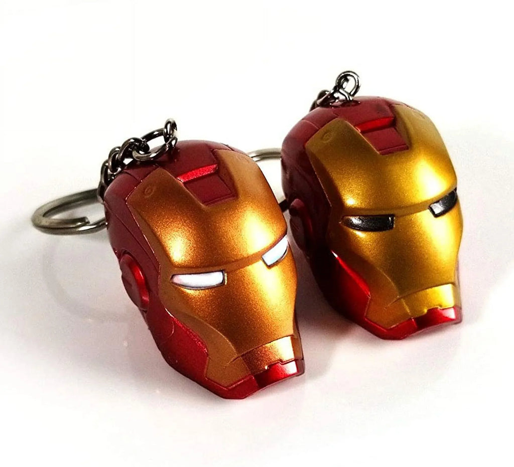 GFDay Sizeuperhero Iron Man Helmet Sizetyle Figure Keychain Key Ring