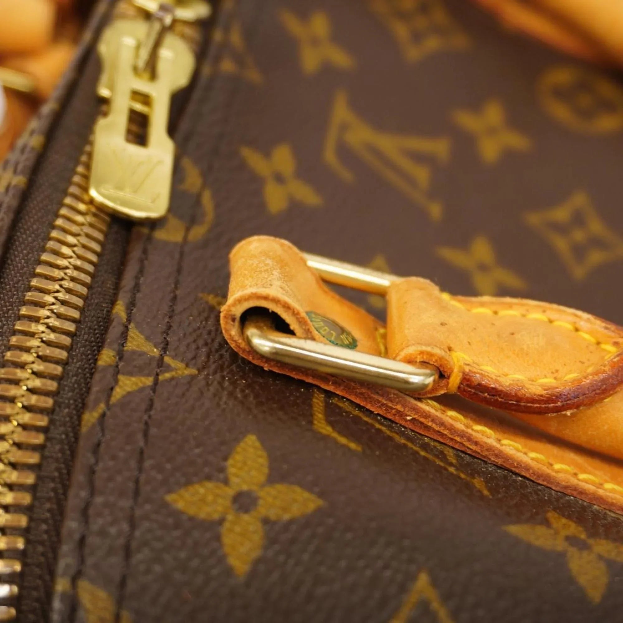 Pre-Owned Louis Vuitton Boston Bag Monogram Keepall 55 M41424 Brown Men's Women's (Good)