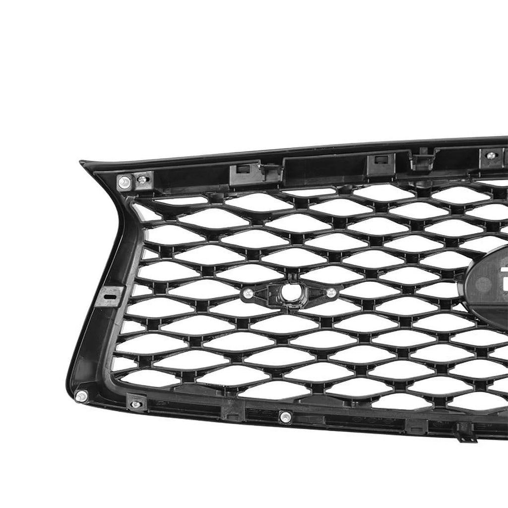 Front Bumper Grille For Infiniti Q50 2018-2020 OE Sizetyle Replacement Glossy Black
