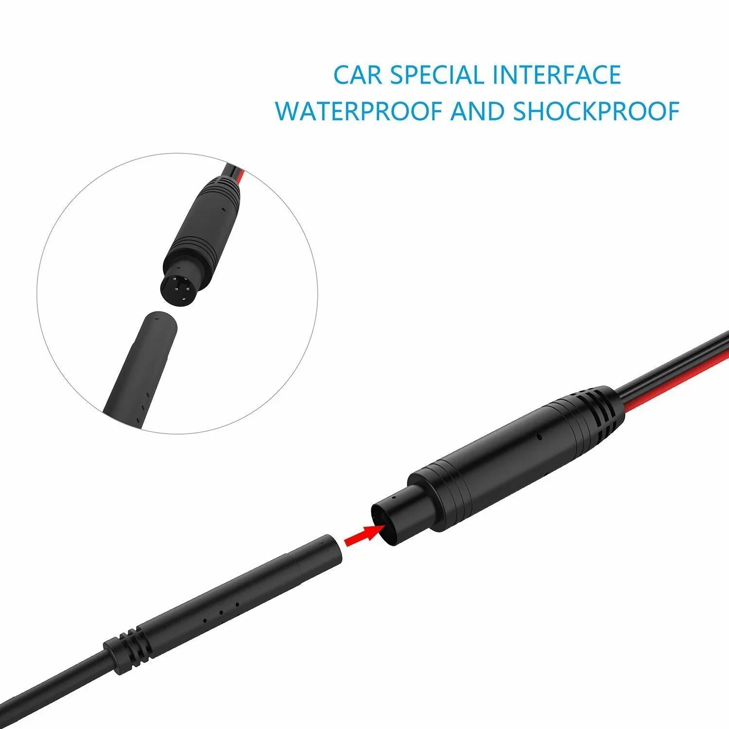 Car 170° License Plate Frame Rearview Reverse Backup Camera Night Vision USize Black