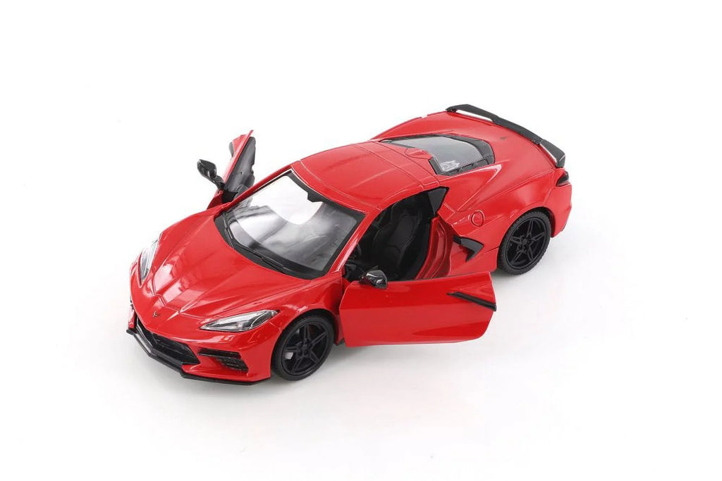 2020 Chevy Corvette C8 Sizetingray, Red - Sizehowcasts 79360/16D - 1/24 scale Diecast Model Toy Car