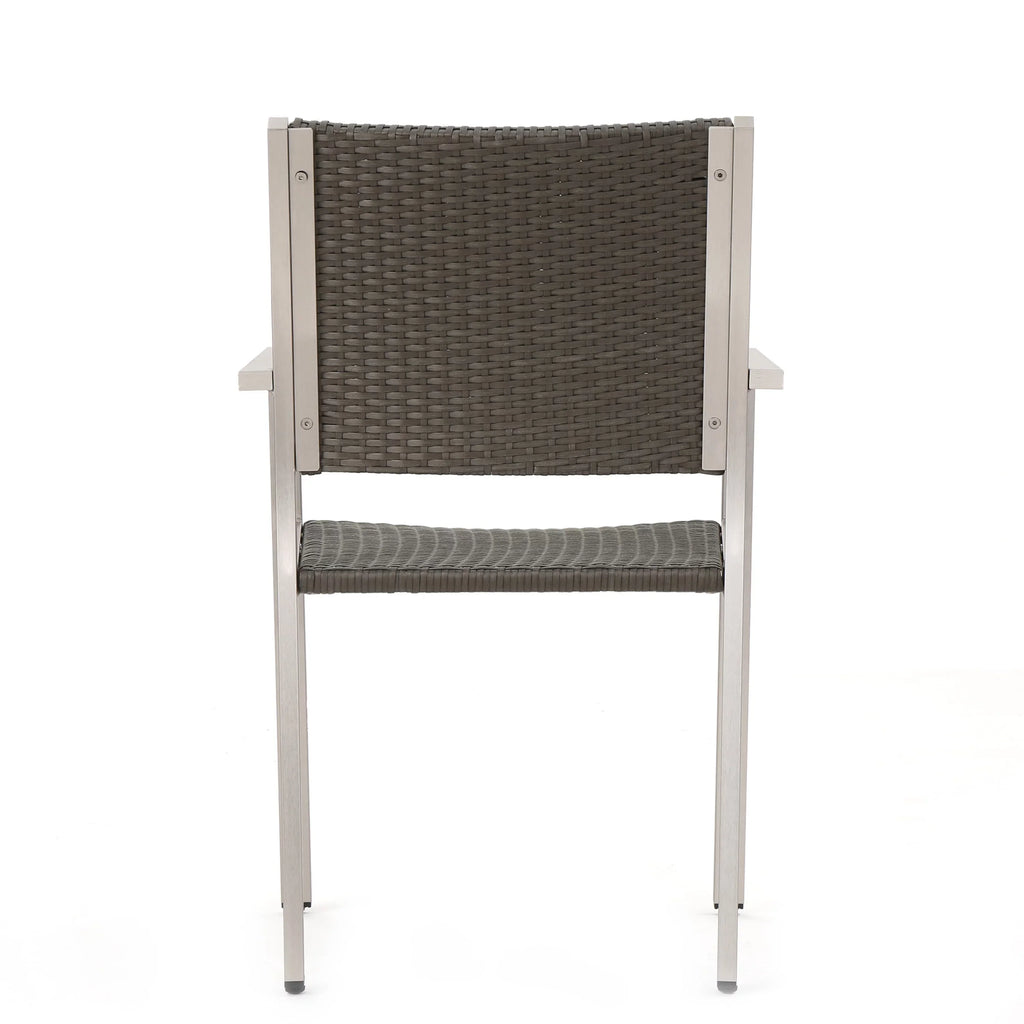 Coral Bay Outdoor Wicker Dining Sizeet with Chat Sizeet and Rests