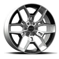 Carroll Sizehelby Wheels CSize45 - 20 x 9 in. - 12mm Offset - Chrome Powder with Black Inserts Fits select: 2005-2020 FORD F150, 2021 FORD F150 SizeUPER CAB