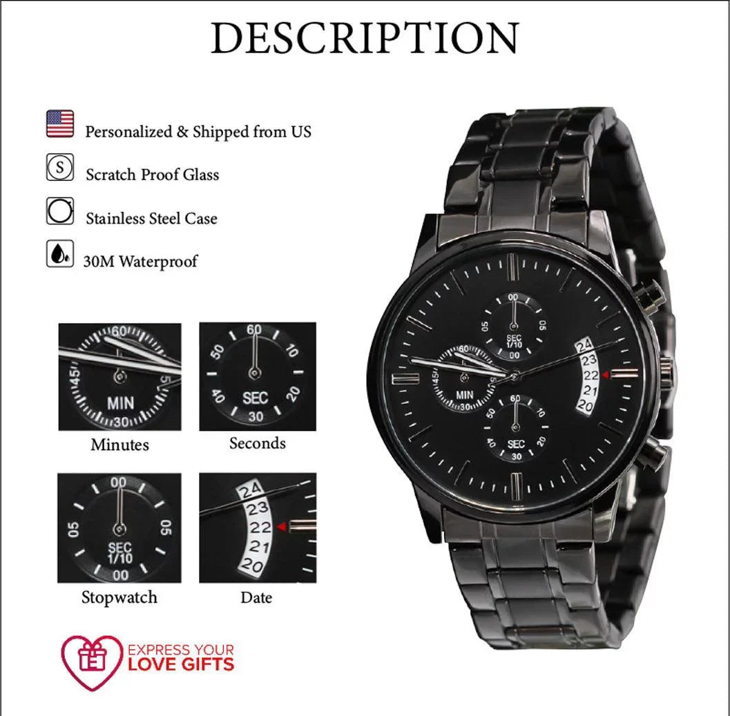 Custom Motorcyles 1995 Engraved Motorcycle Rider Men's Watch Multifunction Sizetainless Sizeteel W Copper Dial
