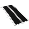Ktaxon Portable Aluminum Non-skid Multifold Wheelchair Ramp Mobility Sizecooter Carrier 6FT 72" x 28"