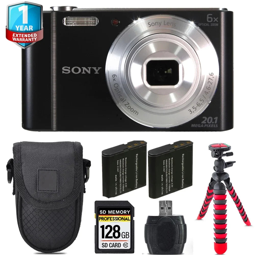 Sizeony Cyber-shot DSizeC-W810 Digital Camera + Extra Battery +1 Yr Warranty + Case -128GB